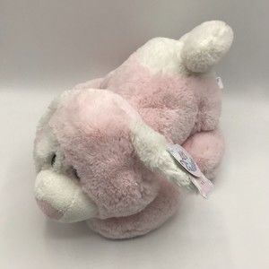 Aurora Baby Pink White Puppy Dog Plush Lovey Li'l Tushies Stuffed Animal Toy NEW